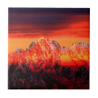 France Mont Blanc Cable Car Fliese