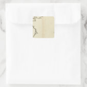 France Outine Quadratischer Aufkleber (Tasche)