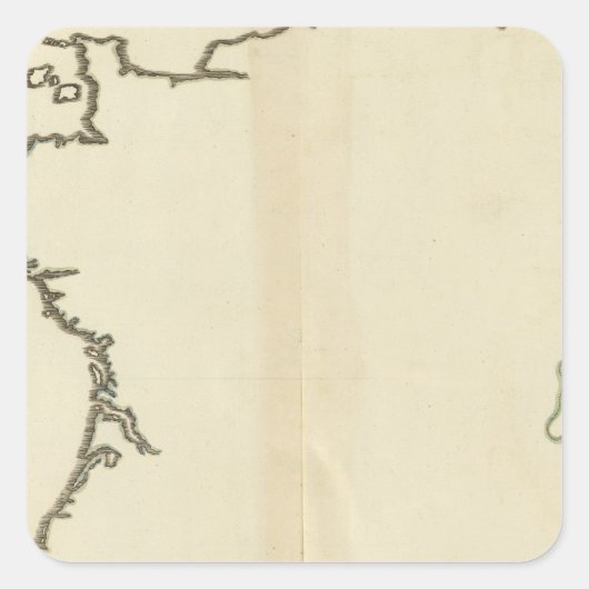 France Outine Quadratischer Aufkleber (Vorderseite)