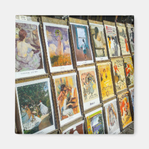 France Paris Cityscape Montmartre Area Art Magnet