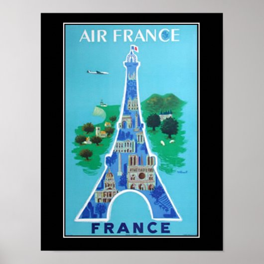 France Paris Travel Vintage poster France (Vorne)