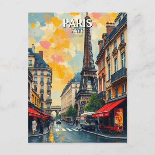 france PARIS Vintag Postkarte (Vorderseite)