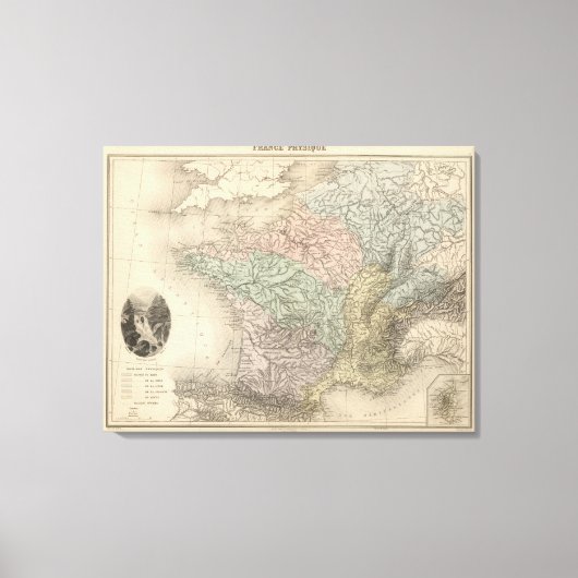 France Physique Leinwanddruck (Vorderseite)