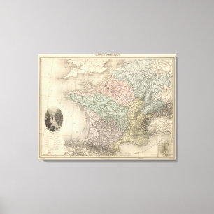 France Physique Leinwanddruck