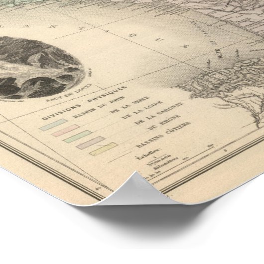 France Physique Poster (Ecke)