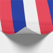 France Red White Blue Geschenkpapier (Ecke)