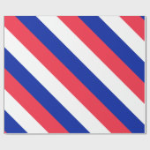 France Red White Blue Geschenkpapier (Flach)
