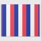 France Red White Blue Geschenkpapier (Flach)