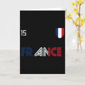 France Retro Soccer French Flag  Karte (Gelbe Blume)