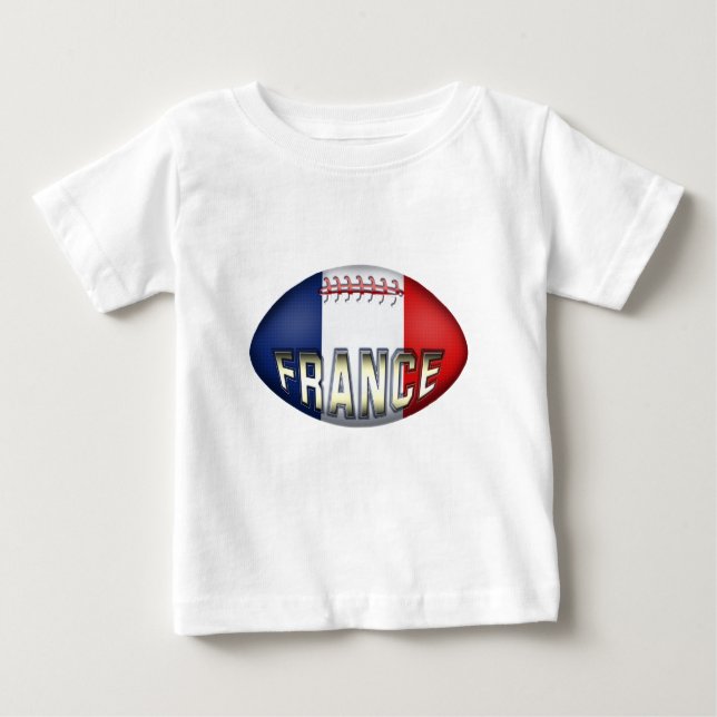 France Rugby Ball Baby T-shirt (Vorderseite)