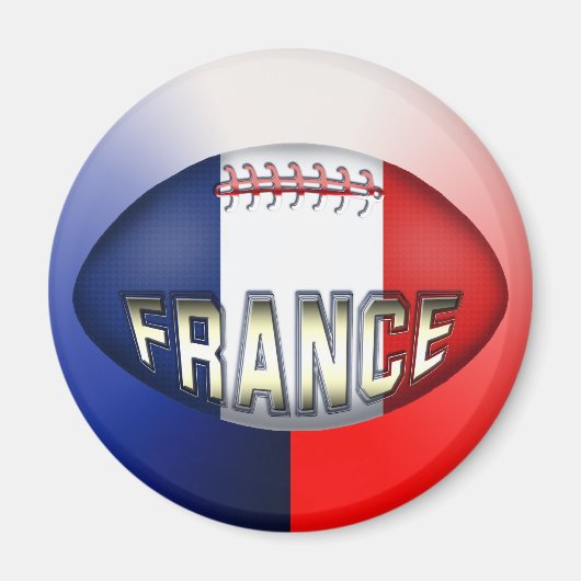 France Rugby Ball Magnet (Vorne)