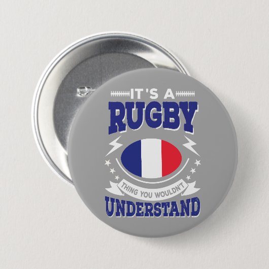 France Rugby Button (Vorne & Hinten)