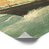 France, Sailing ship Belem 1902 Poster (Ecke)