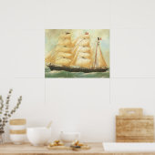 France, Sailing ship Belem 1902 Poster (Küche)