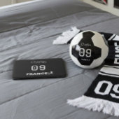 France Soccer Custom Monogram Black White Laptopschutzhülle