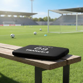 France Soccer Custom Monogram Black White Laptopschutzhülle