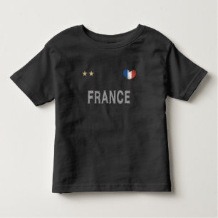 France Soccer Football Fan Shirt Herz