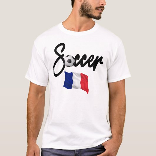 France Soccer - French Flag T-Shirt (Vorderseite)