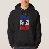 France Soccer Jersey Football Fan Französische Fla Hoodie (Vorderseite)