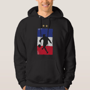 France Soccer Jersey Football Fan Französische Fla Hoodie