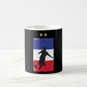 France Soccer Jersey Football Fan Französische Fla Kaffeetasse