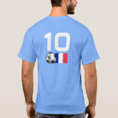 France Soccer T - Shirt (Rückseite)