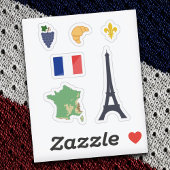 France Stickers Set Aufkleber