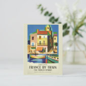 FRANCE Vintage Reise Postkarte (Stehend Vorderseite)