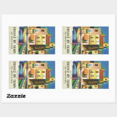 FRANCE Vintage Reiseaufkleber Rechteckiger Aufkleber (Blatt)