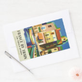 FRANCE Vintage Reiseaufkleber Rechteckiger Aufkleber (Umschlag)