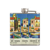 FRANCE Vintage Reiseflasche Flachmann (Rückseite)