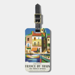 FRANCE Vintage Reisegepäck Gepäckanhänger