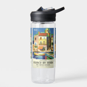 FRANCE Vintage Travel Custom Monogram Trinkflasche