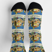 FRANCE Vintage Travel Socken (Oben)