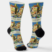 FRANCE Vintage Travel Socken (Gewinkelt)
