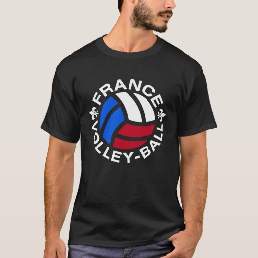 France Volleyball Double sided T-Shirt (Vorderseite)