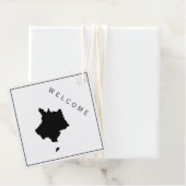 France Wedding Welcome Bag Geschenkmarke, Französi Geschenkanhänger (Beispiel)