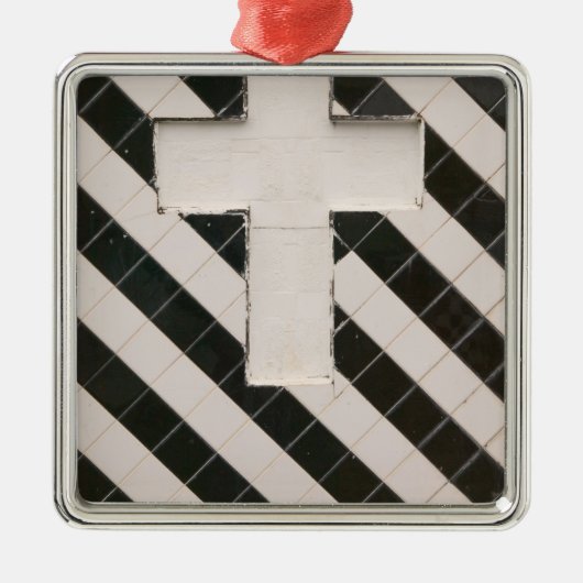 France West Indies, Guadaloupe, Grande Terre, Ornament Aus Metall (Vorne)