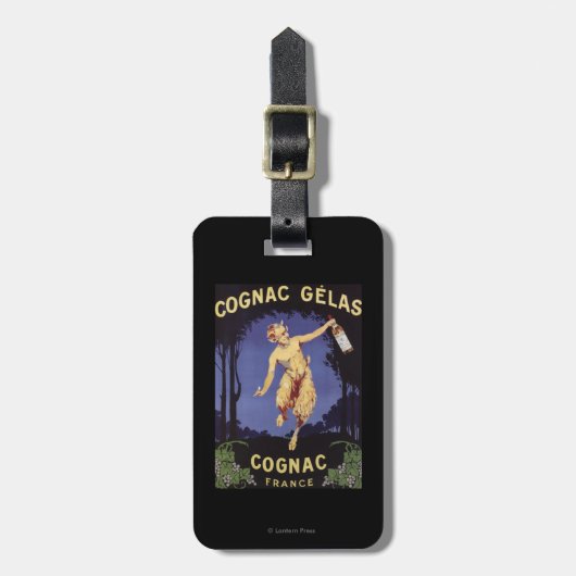 FranceCognac Gelas förderndes PosterFrance Gepäckanhänger (Vorderseite vertikal)