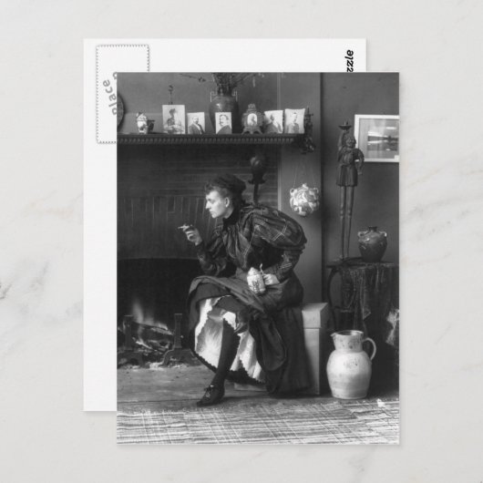 Frances Benjamin Johnston, 1896 Postkarte (Vorne/Hinten)