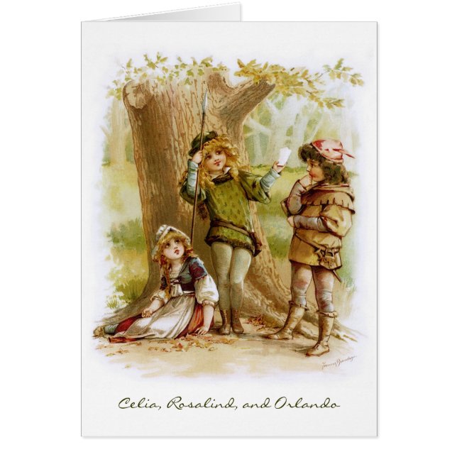 Frances Brundage: Celia, Rosalind und Orlando (Vorne)