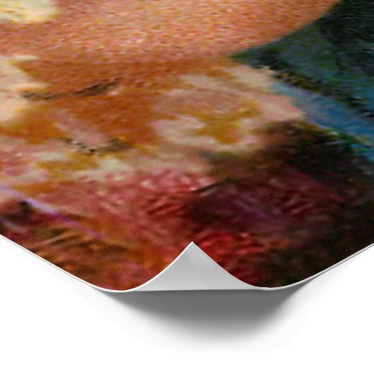 Frances Brundage: Mädchen mit Rose Poster (Ecke)