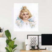 Frances Brundage - Portrait eines jungen Mädchens Poster (Heimbüro)