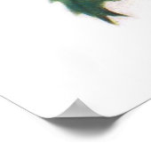 Frances Brundage: Wintermädchen mit Holly Poster (Ecke)