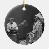 Frances Densmore Audio Recording Blackfoot Chief Keramikornament (Hinten)