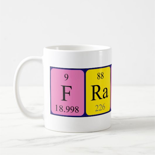 Frances Periodenname Tasse (Links)