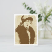 "Frances" ~ Roaring 20's Postkarte (Stehend Vorderseite)