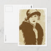 "Frances" ~ Roaring 20's Postkarte (Vorne/Hinten)