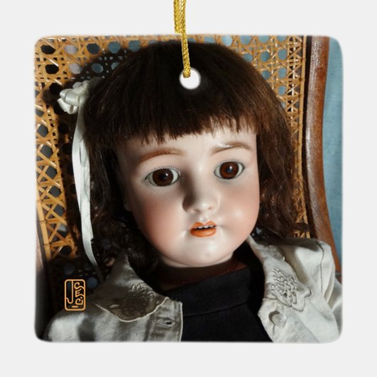 "Frances" Victorian Doll Ceramic Ornament (Vorderseite)