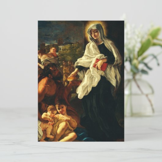 Frances von Rom Feiertagskarte (Stehend Vorderseite)